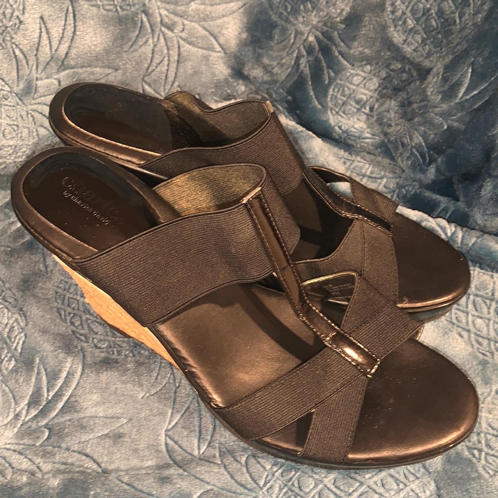 Black sandals - Charles David brand - size 9